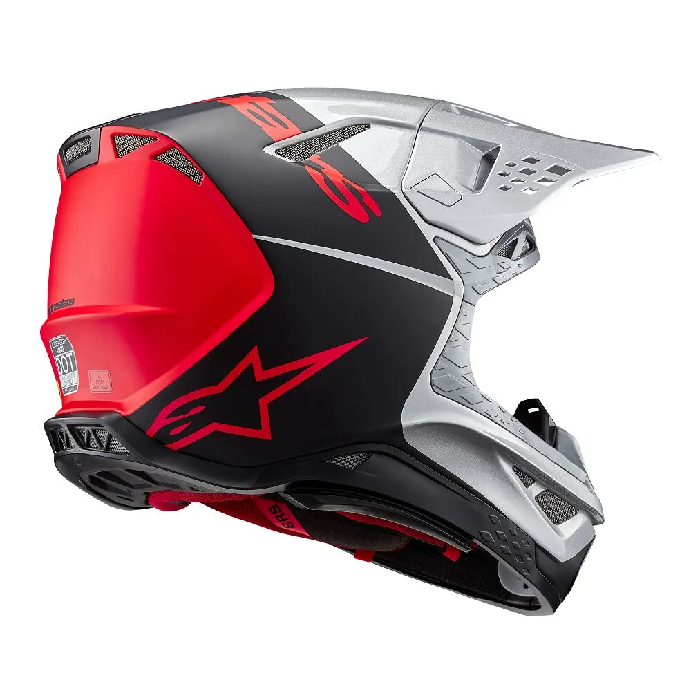 Casco Alpinestars SM10 Flood Gris Negro Naranja