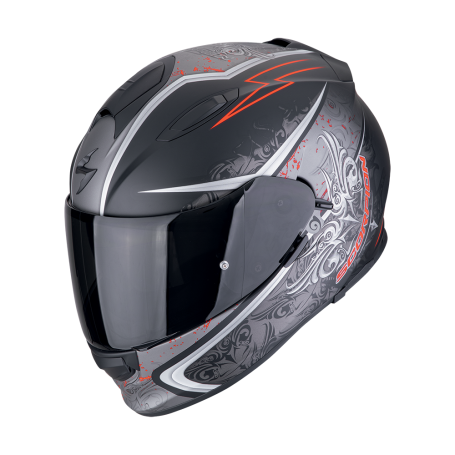 Casco Scorpion EXO-491 Run Negro Rojo Mate image_1
