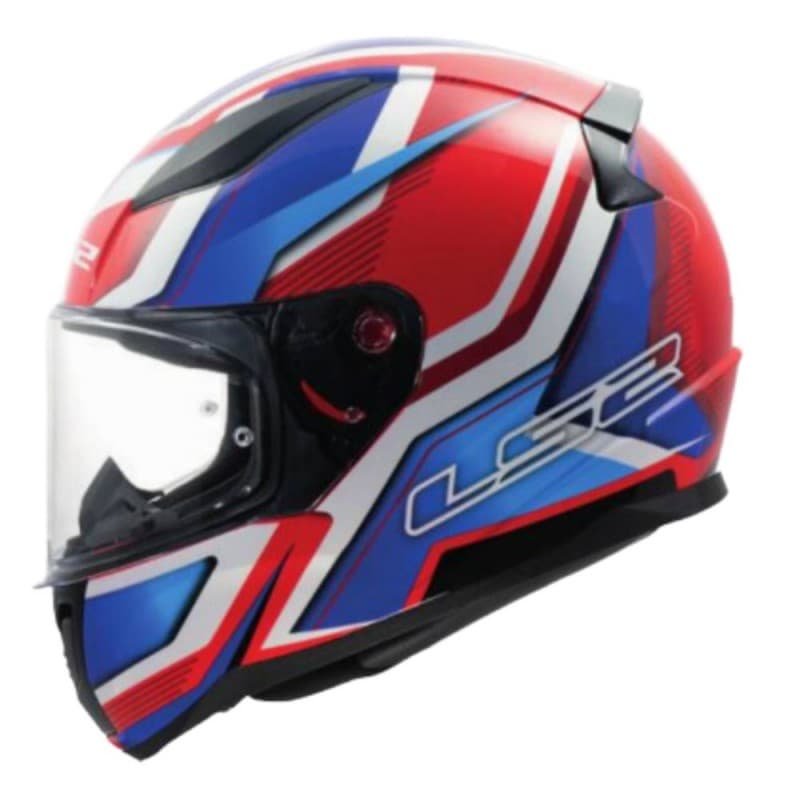 Casco LS2 FF353 Rapid II Flitz Blanco Azul Rojo image_1