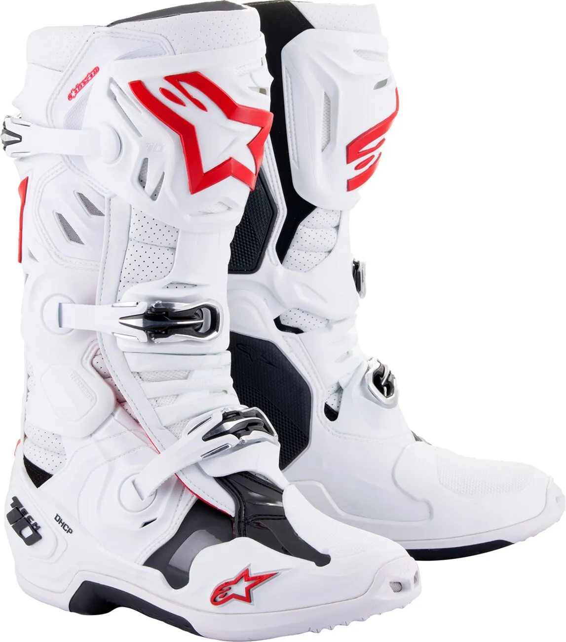 Botas Alpinestars Tech 10 Supervented Blanco Rojo image_1