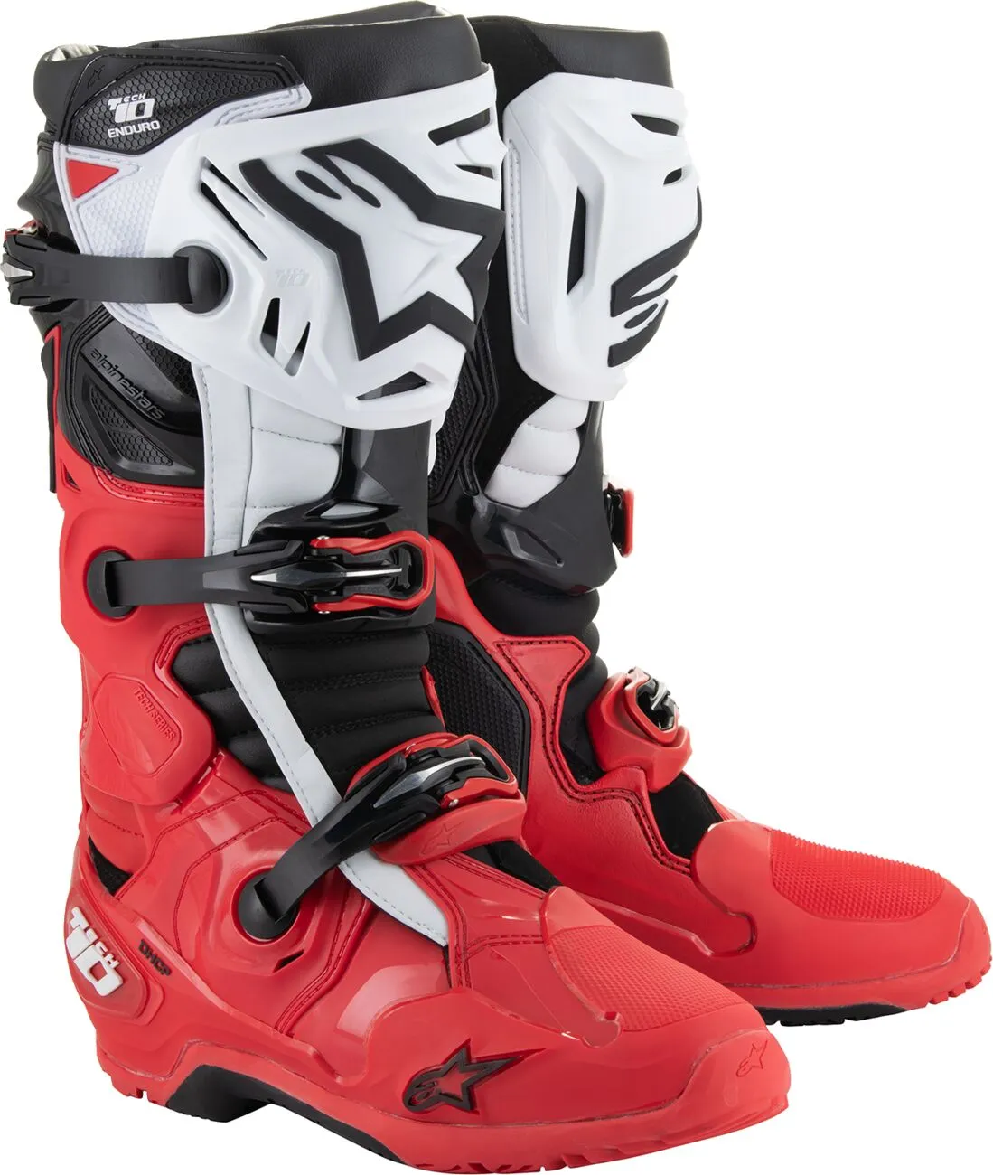 Bota Alpinestars Tech 10 Enduro Rojo Blanco Negro image_1