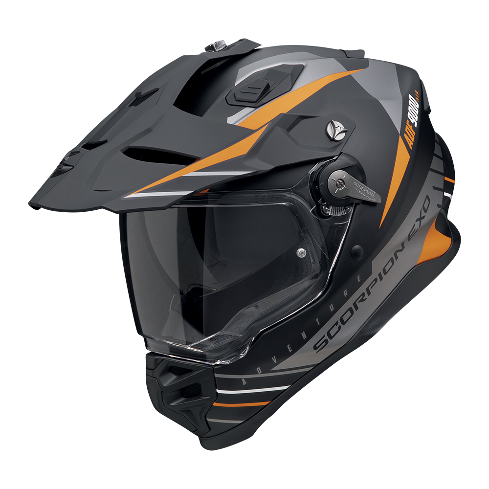 Casco Scorpion ADF-9000 Air Feat Negro Gris Naranj image_1