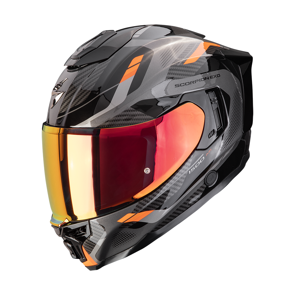 Casco Scorpion EXO-1500 Air Sleek Negro Naranja image_1