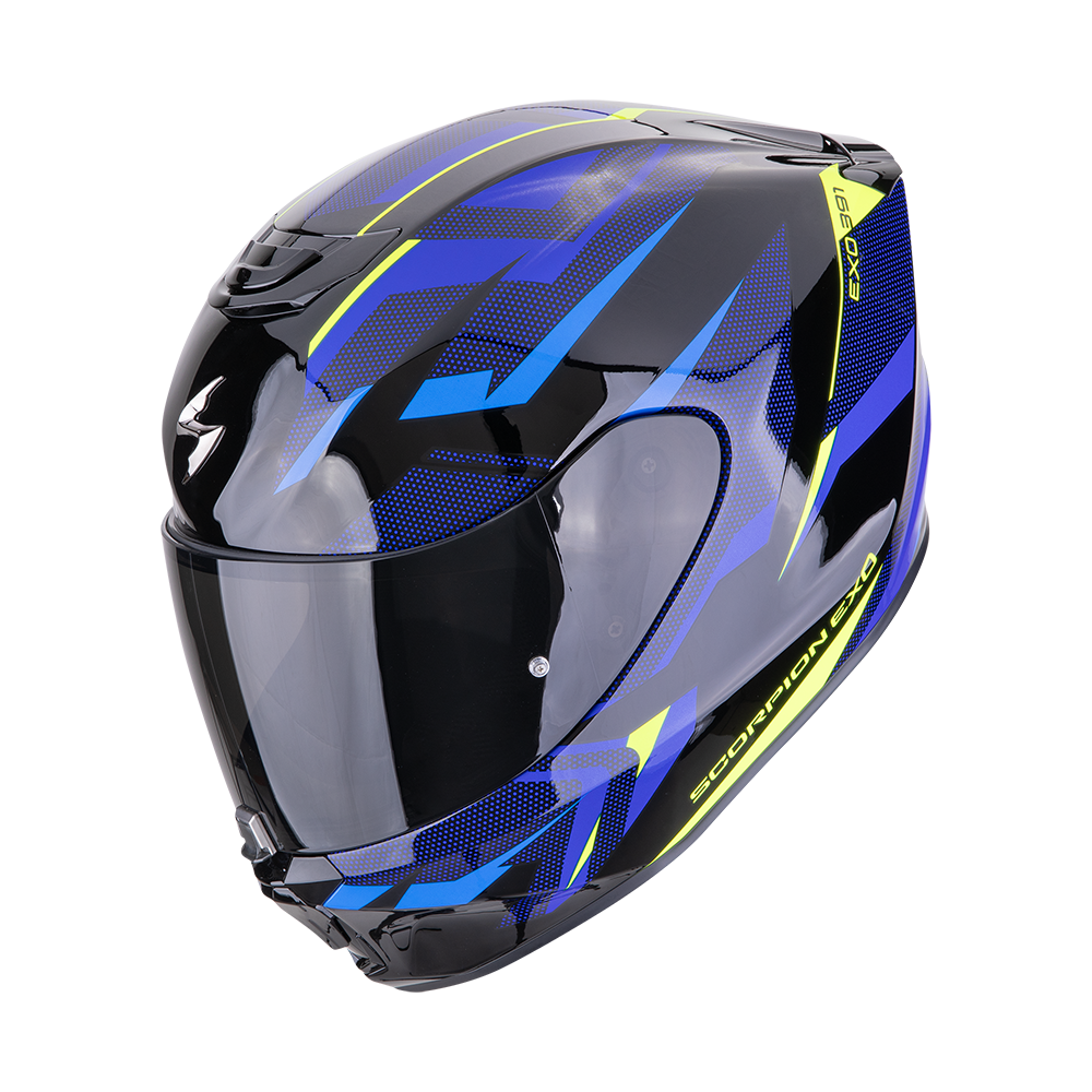 Casco Scorpion EXO-391 Aaxo Negro Azul image_1