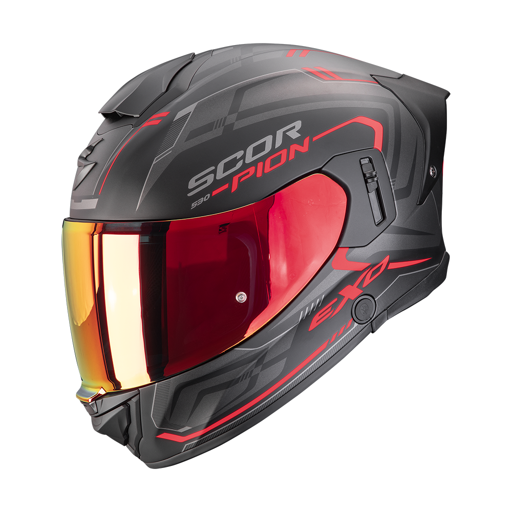 Casco Scorpion EXO-530 Air Slope Negro Rojo Mate image_1