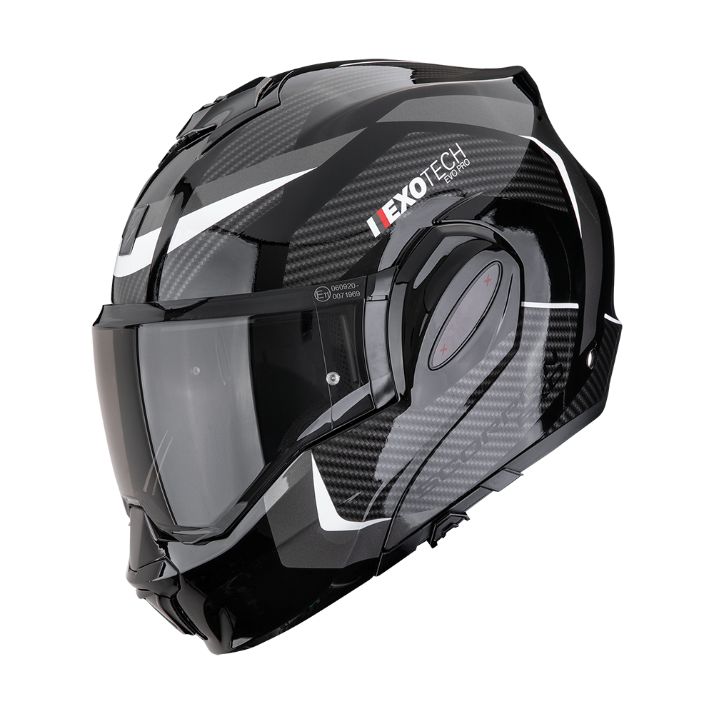 Casco Scorpion EXO-TECH Evo Pro Acuti Negro Gris image_1