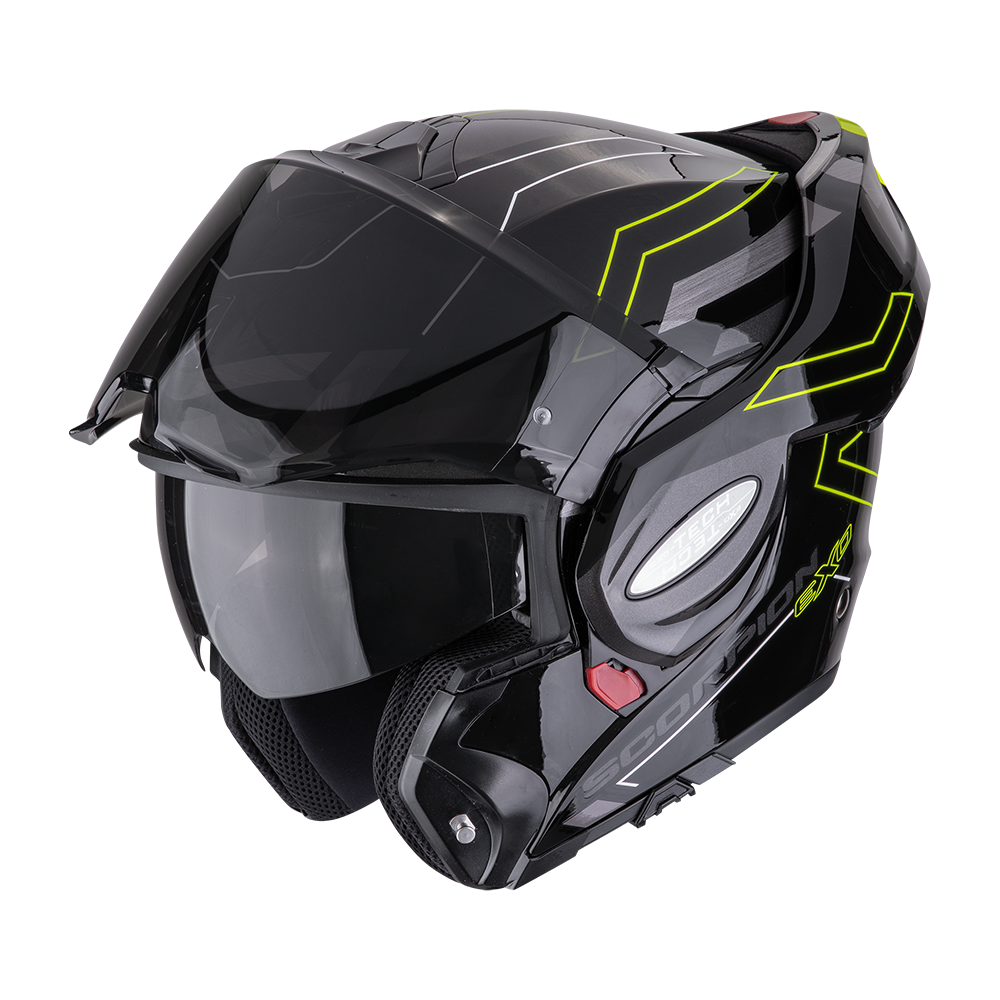 Casco Scorpion EXO-TECH Evo Conquer Negro Amarillo Casco Scorpion EXO-TECH Evo Conquer Negro Amarillo
